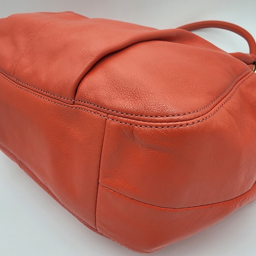 Coach Ashley F23308 Tearose Coral Leather Tote Shoulder Bag Medium - Picture 12 of 16